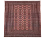 Tappeto orientale pakistano extra fine in lana su cotone, 227 × 190 cm, vista completa