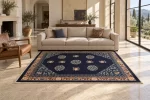 Tappeto Pechino 242 × 195 cm in un ambiente arredato — visualizzazione di stile